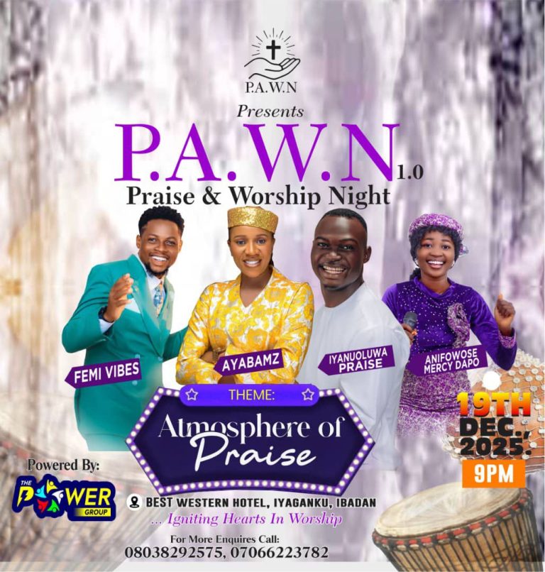 An Atmosphere of Praise Is Set Tonight — P.A.W.N 1.0 Comes Alive